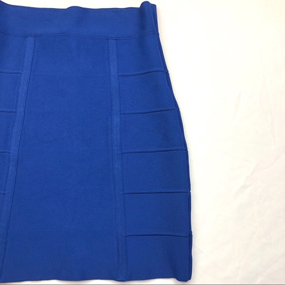 BCBG MAXAZRIA Bandage Cobalt Skirt Sz S - Picture 4 of 12